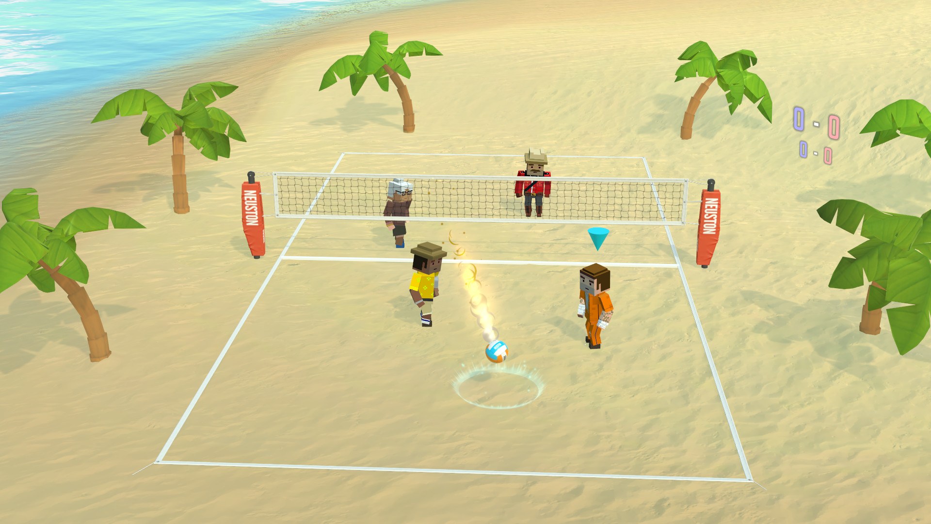 Упрощенная версия игры волейбол