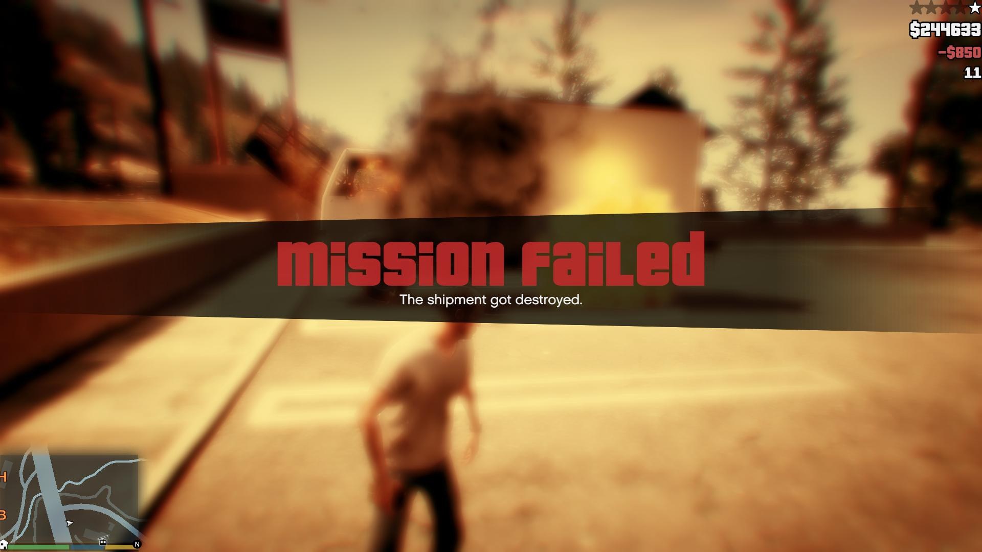 GTA 5 миссия провалена