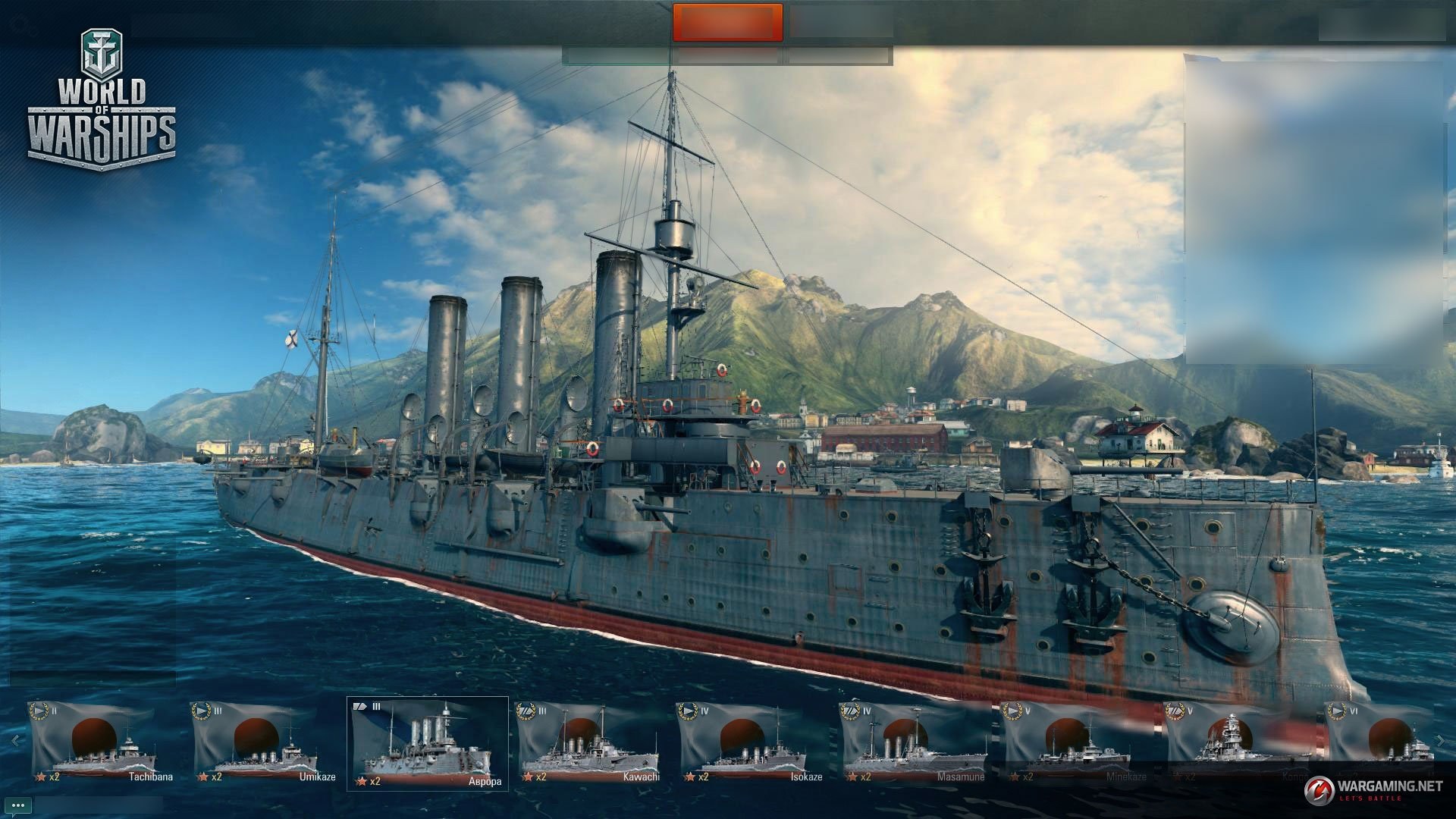 Новая игра корабли. Корабли игра World of Warships. Варяг бронепалубный крейсер World of Warships.