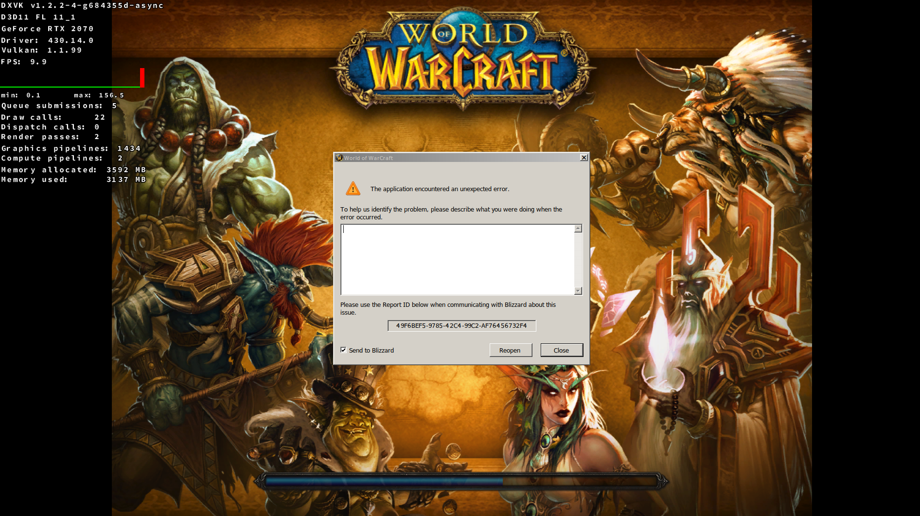 Error 134 wow sirus. Варкрафт ошибка 132. Wow Error 132. Ошибка World of Warcraft 132. Варкрафт логс.