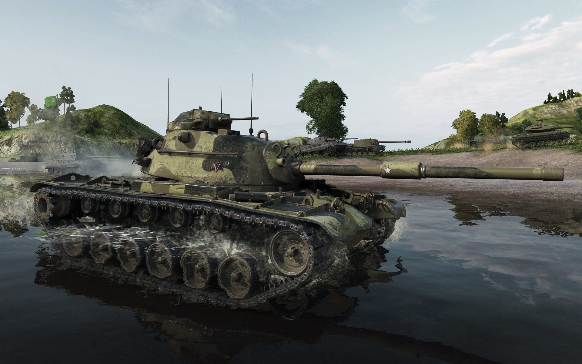 Patton tank wot. M48a1 Patton WOT. Танк в WOT М 48 Паттон Берлин. Танк в WOT М 48 Паттон карта Берлин.