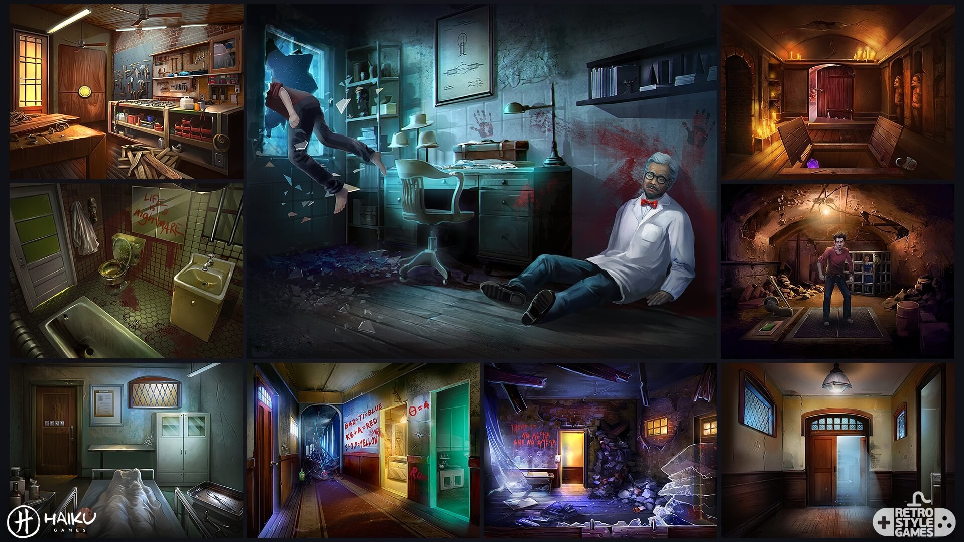 Игра детектив квест побег из дома. Asylum игра Adventure Escape. Постеры студии Asylum.