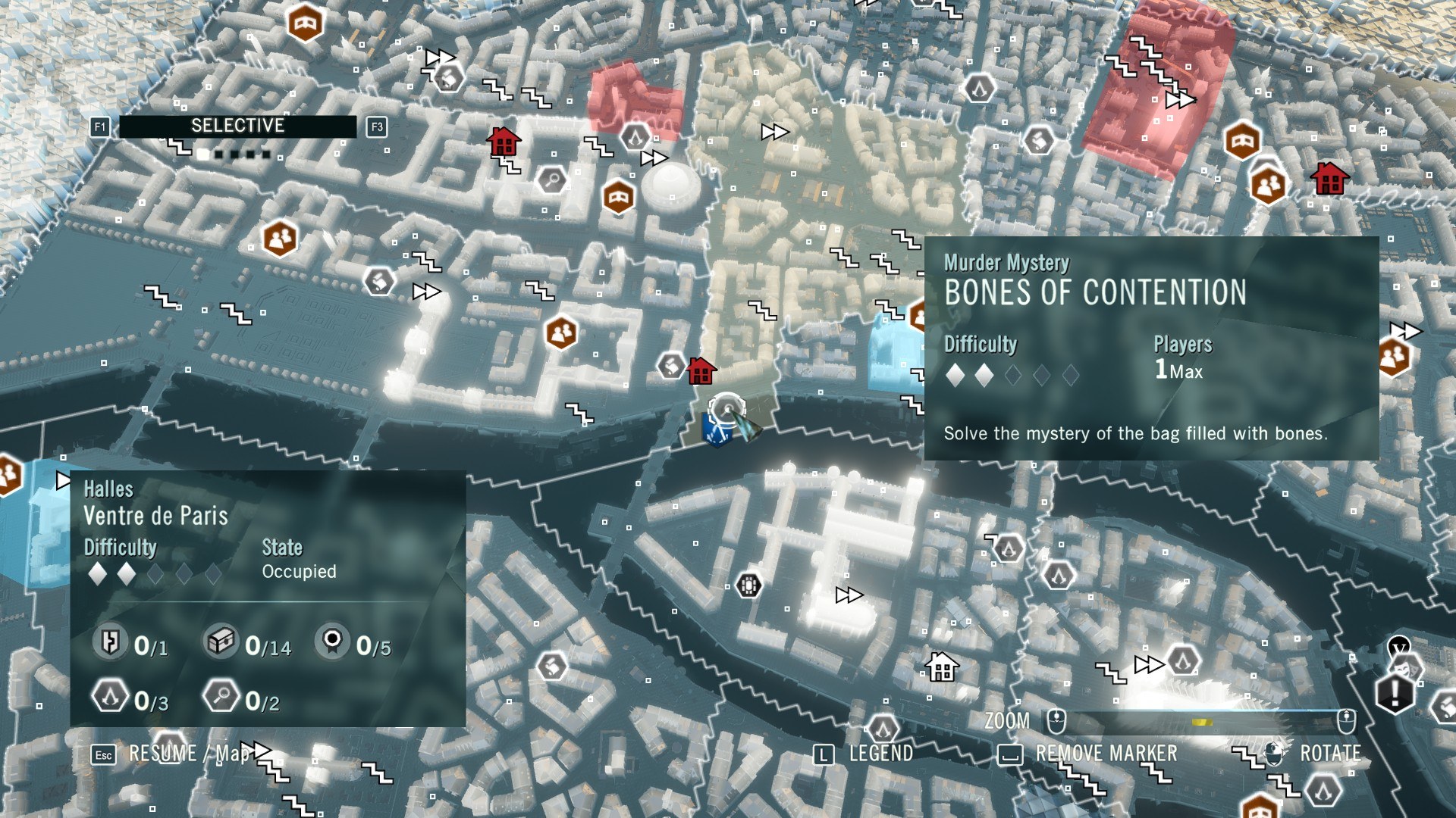 Unity сундуки. AC Unity карта. Assassin's Creed Unity расследования на карте. Assassin's Creed Unity кафе театр на карте. Карта ассасин Крид Юнити.