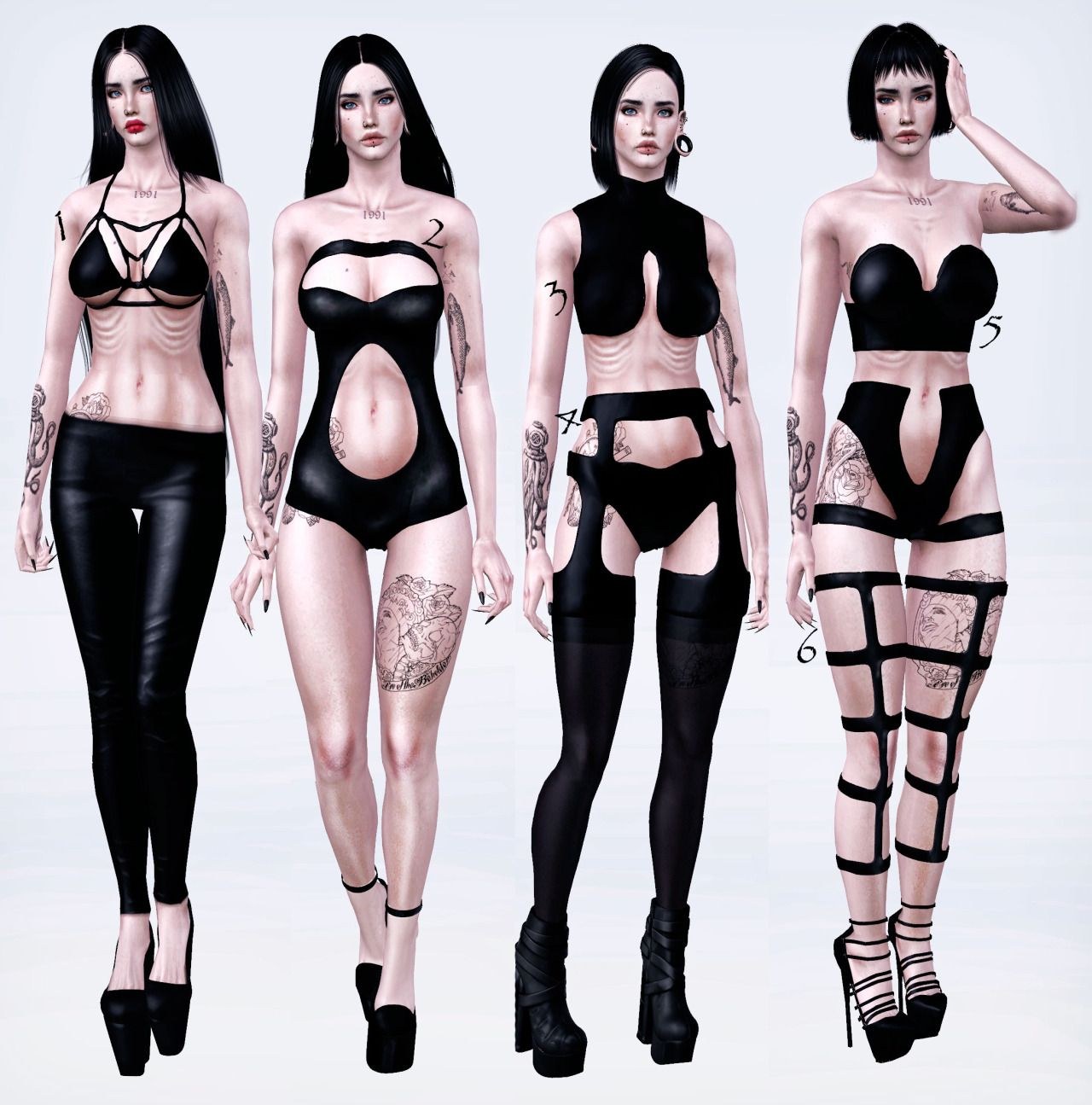 Sims 4 cyberpunk clothes фото 95