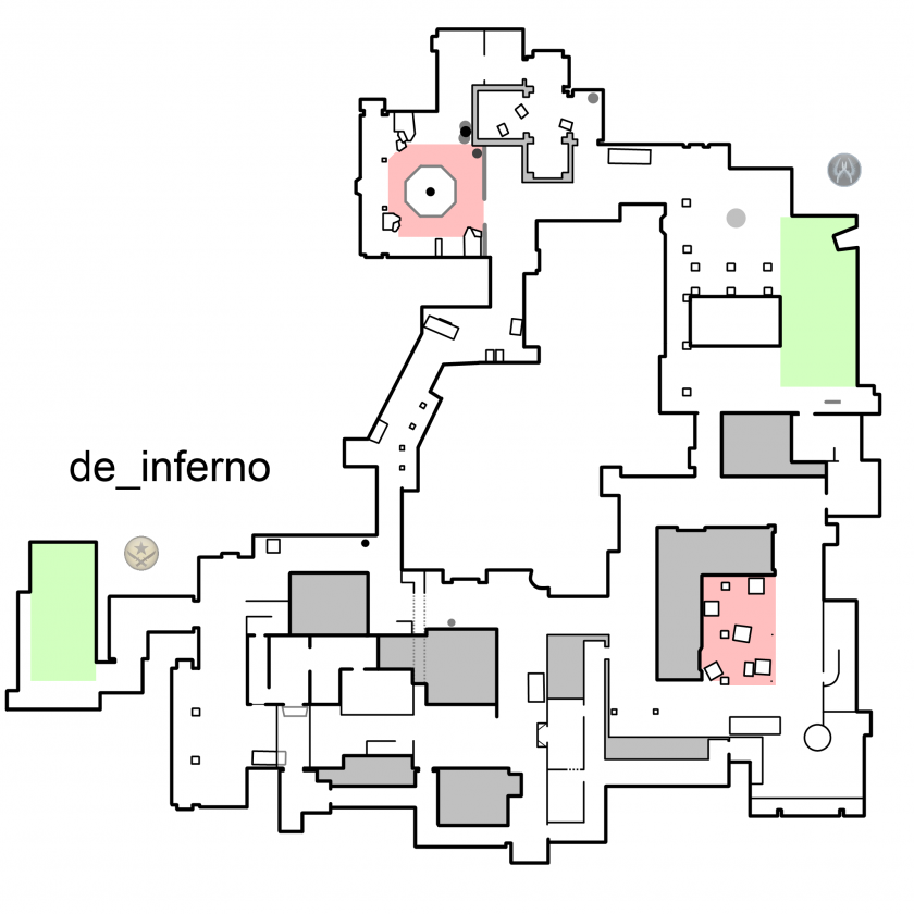 Карта для раскидок в кс го инферно