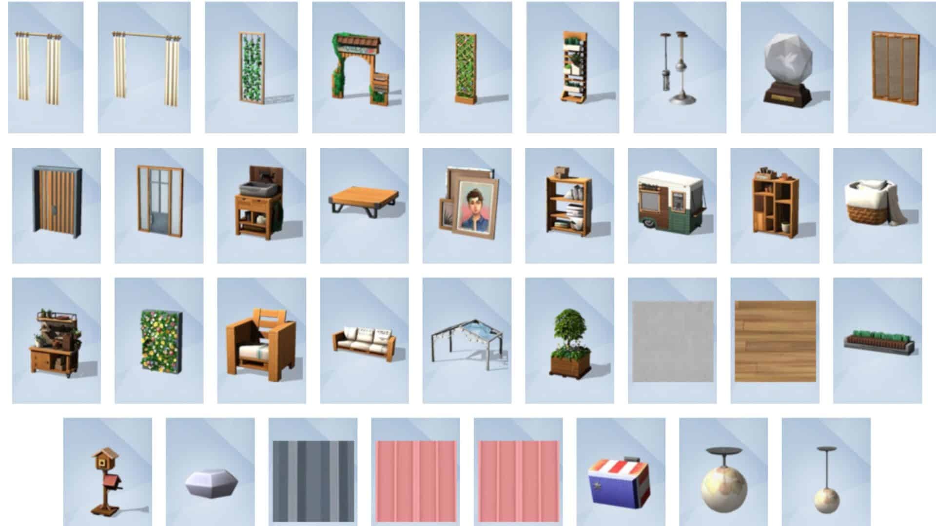 SIMS 4 Eco Lifestyle items