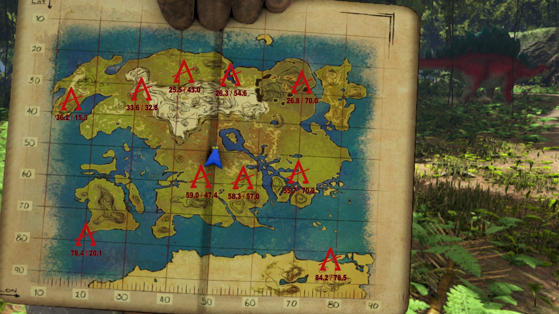 Lost Island Ark карта