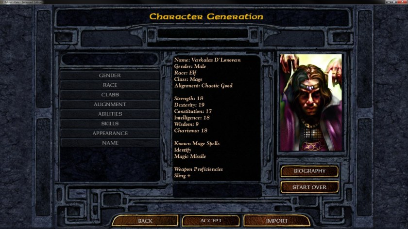 Baldur's Gate дуал класс