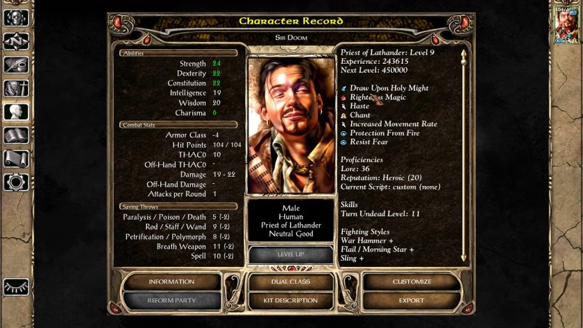 Baldur's Gate характеристики