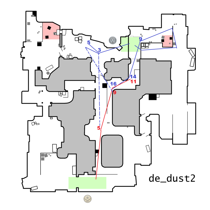 Карта de Dust 2 CS go