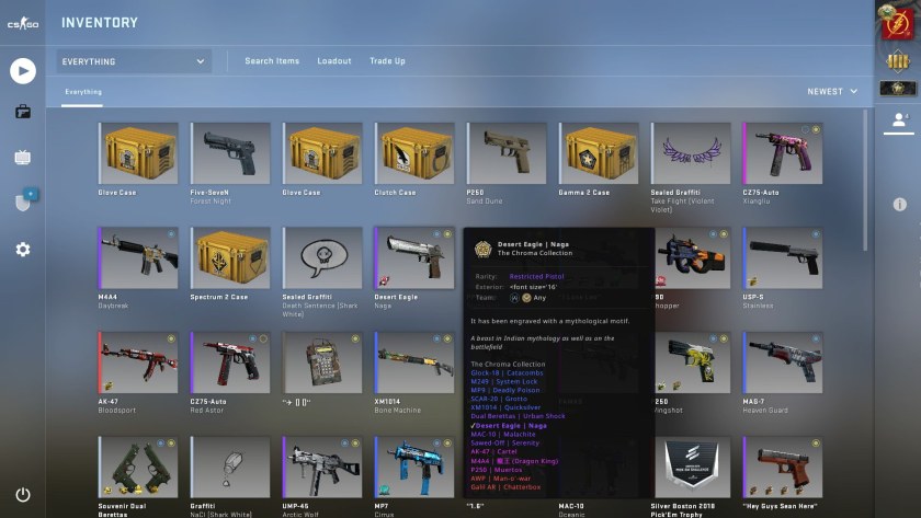 CS go инвентарь