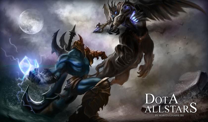 Dota Allstars загрузочный экран