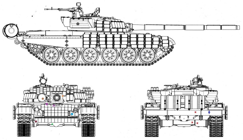 Танк т-64 схема