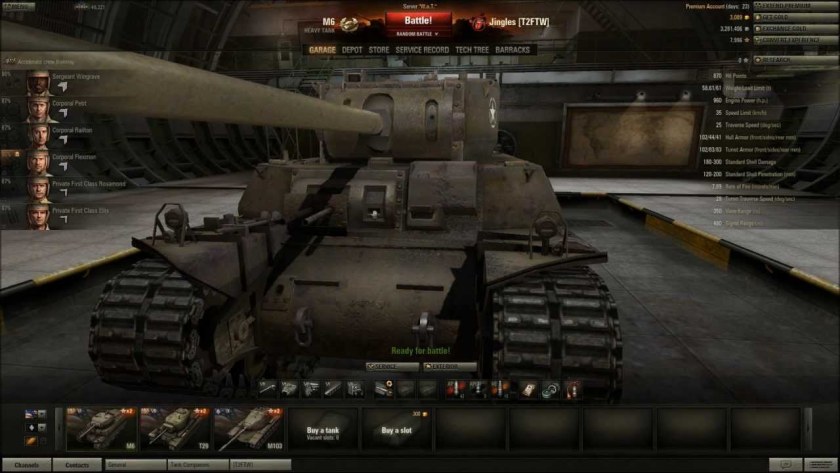 М6 танк в World of Tanks