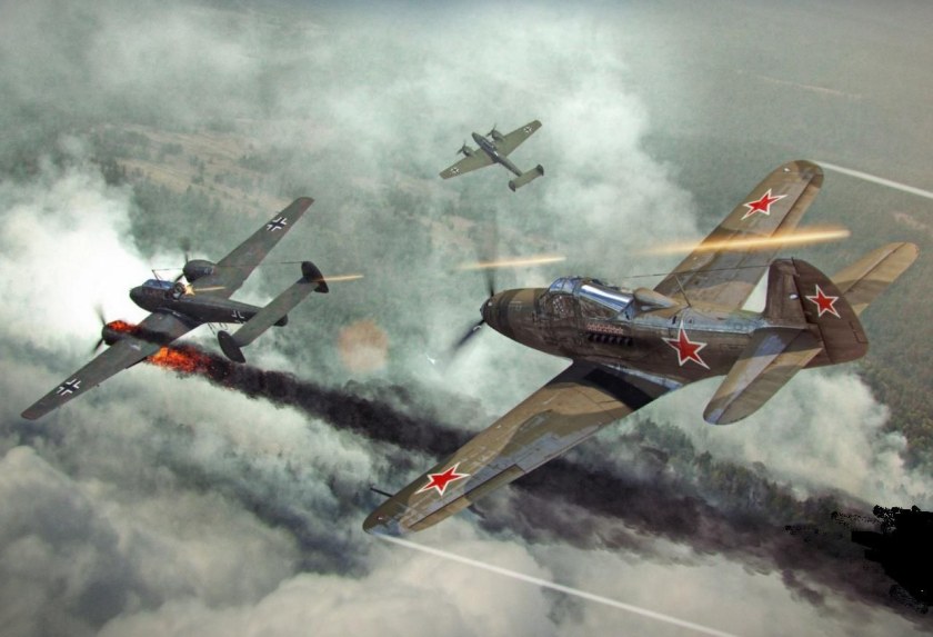 Bf110 воздушный бой