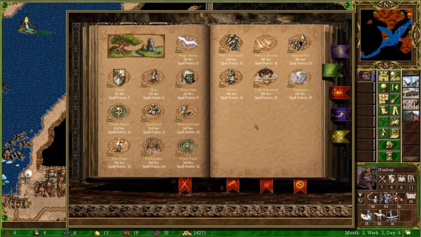 Heroes of might and Magic книга заклинаний
