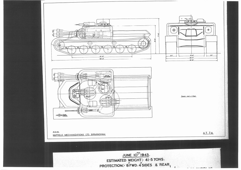 A39 Tortoise чертеж