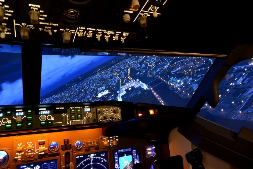 Полет на авиатренажере Boeing 737