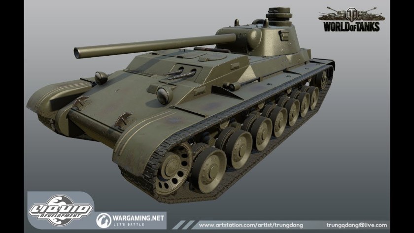 Советский танк а44