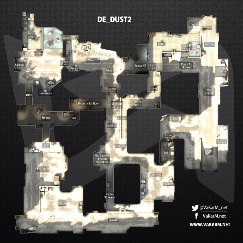 Карта de dust2 вид сверху