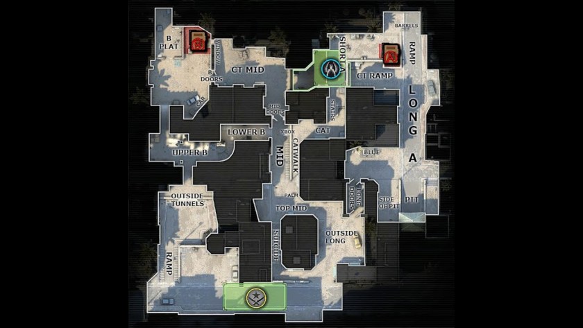 Dust 2 карта сверху