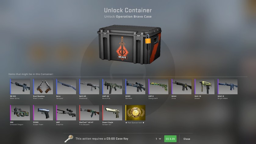 Кейс Bravo CS go