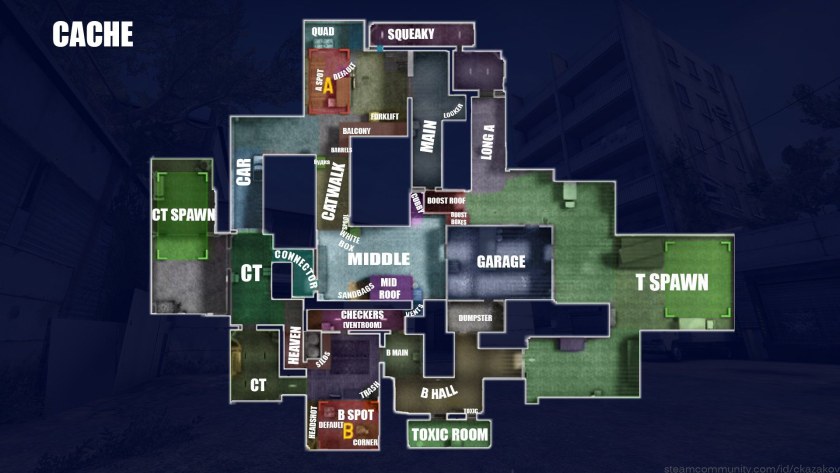Название мест Dust 2
