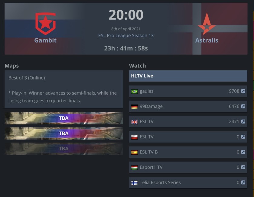 Fnatic ESL Pro League 11