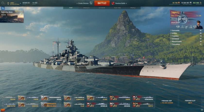 World-of-Warships корабль 7 уровня