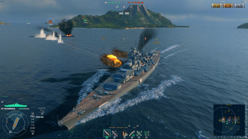 World of Warships геймплей