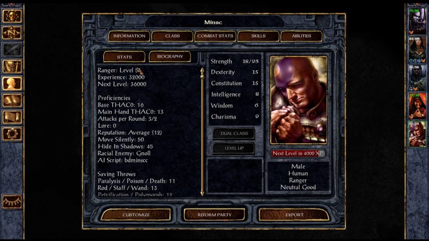 Baldur's Gate 1 enhanced Edition билды