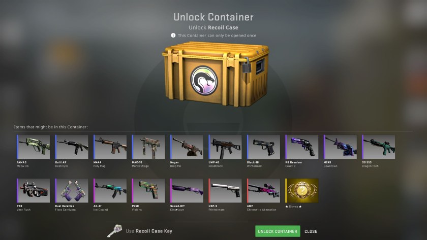 Оружейный кейс CS:go скины