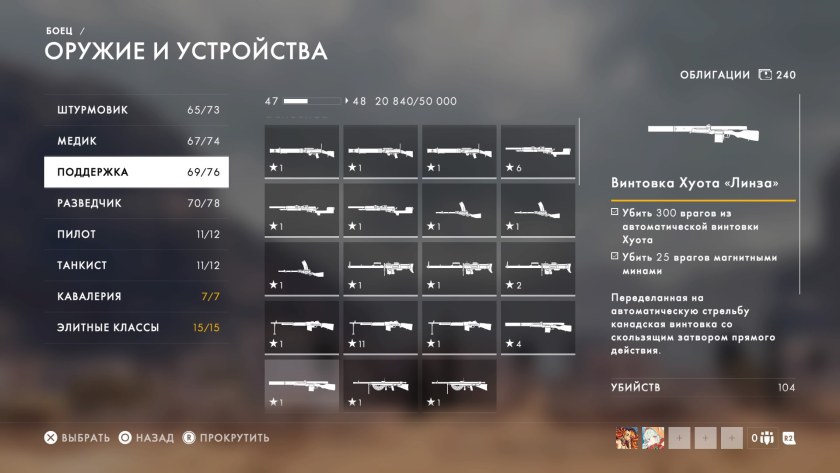 Оружие бателфилд 1 список