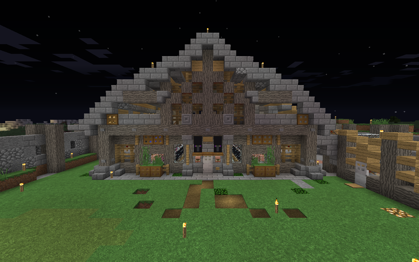 Villager trading Hall. Trading Hall Minecraft Design. Minecraft Villager trading Hall. Самый большой особняк в МАЙНКРАФТЕ.