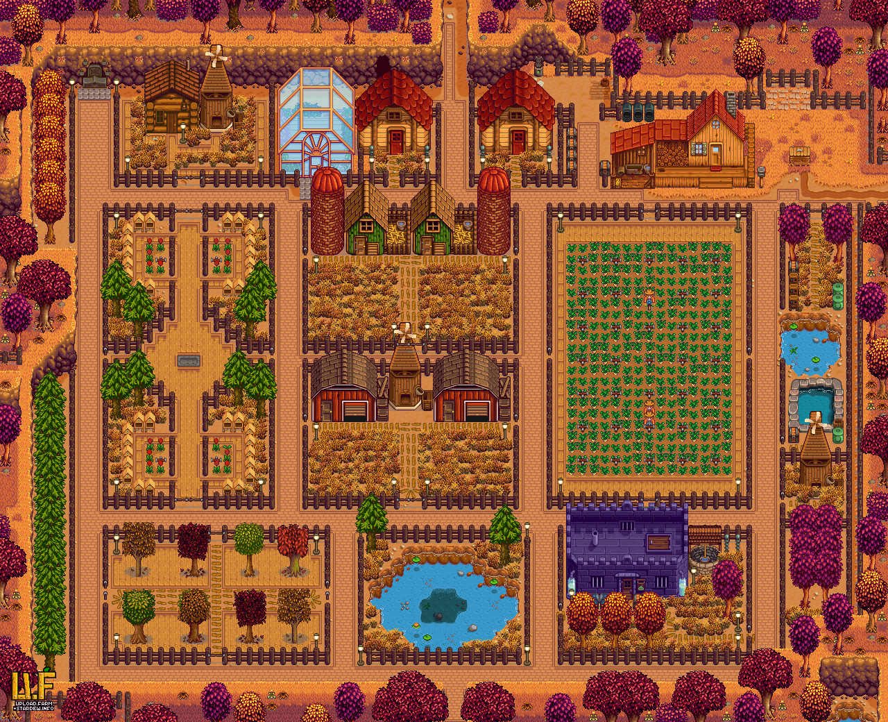 Стардью расширение. Stardew Valley ферма. Лесная ферма Stardew Valley. Ферма Стардью Валли. Стардью Валли планировка фермы.