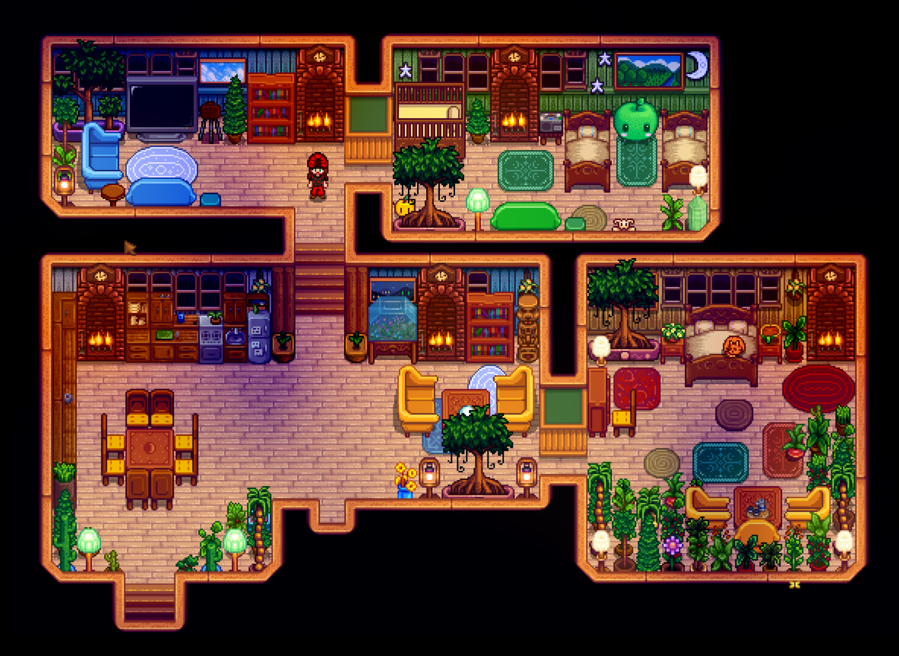 Stardew расширение дома. Stardew Valley интерьер. Stardew Valley движок. Stardew Valley дизайн дома. Stardew Valley Farmhouse Design.