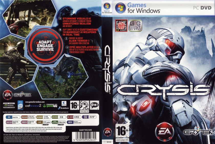 Crysis 1 Xbox 360 обложка